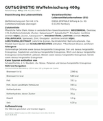 Produktbild anzeigen: Produktinformationen zum Einzelprodukt – Gut&amp;Günstig Waffelmischung 400g
