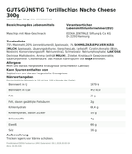 Produktbild anzeigen: Produktinformationen zum Einzelprodukt – Gut&amp;Günstig Tortillachips Nacho Cheese 300g
