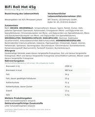 Lebensmittelinformationen: * BiFi Roll HOT 45g