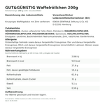 Produktbild anzeigen: Produktinformationen zum Einzelprodukt – Gut&amp;Günstig Waffelröllchen 200g
