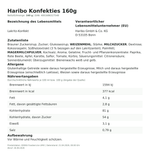 Produktbild anzeigen: Produktinformationen zum Einzelprodukt – Haribo Konfekties 160g
