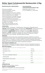 Produktinformationen – Ritter Sport Schokowürfel Dankeschön 176g
