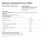 Produktbild anzeigen: Produktinformationen zum Einzelprodukt – Bautzner mittelscharfer Senf 200ml

