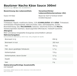 Produktbild anzeigen: Produktinformationen – Bautzner Nacho Käse Sauce 300ml
