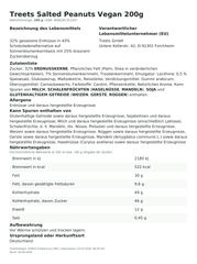 Treets Salted Peanuts Vegan 200g – Lebensmittelangaben