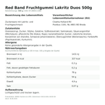 Produktbild anzeigen: Produktinformationen zum Einzelprodukt – Red Band Fruchtgummi Lakritz Duos 500g
