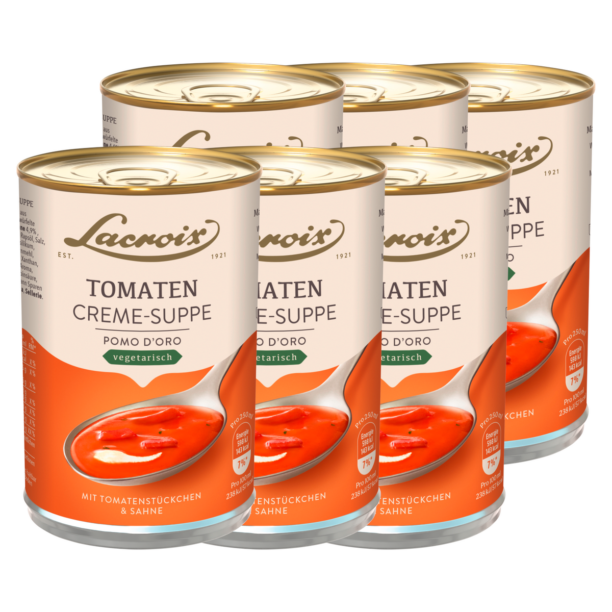 6x Lacroix Tomatencreme-Suppe Pomodoro 400ml (6x400ml)