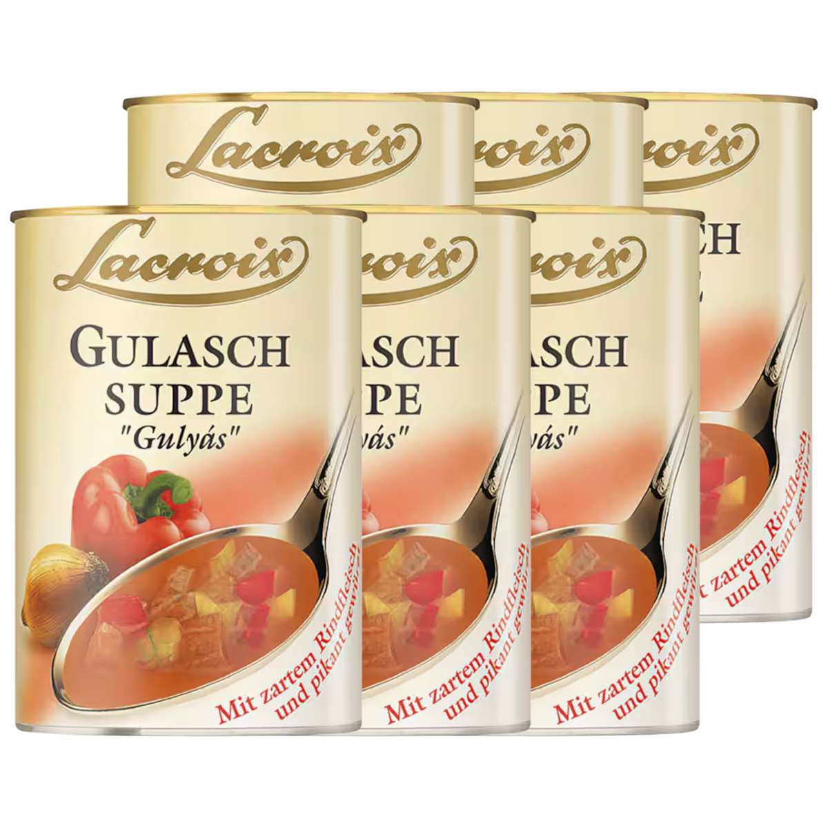 6x Lacroix Gulasch-Suppe 400ml (6x400ml)