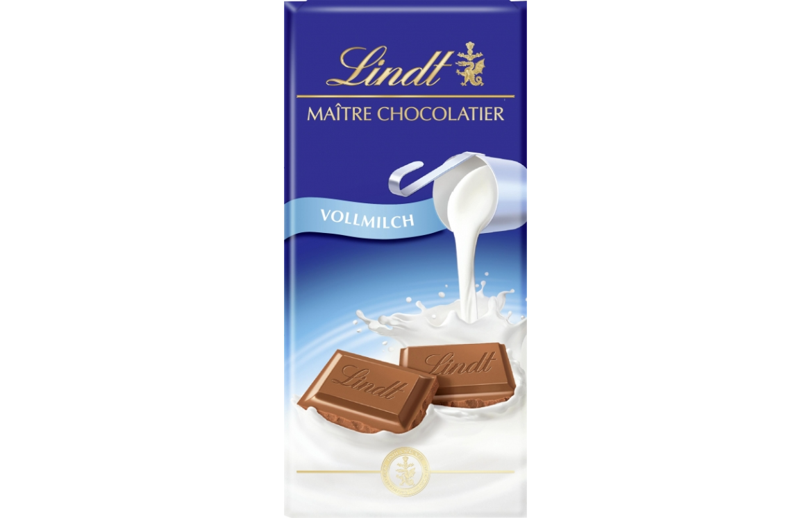 Lindt Maitre Chocolatier Vollmilch Tafel 100g