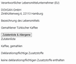 Produktbild anzeigen: Mehmet Efendi Türkischer Kaffee Eine-Portion-Packung 6g - 12 Stück (72g)
