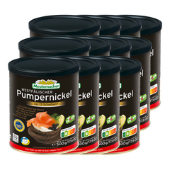 12x Mestemacher (Westfälischer Pumpernickel) in der Dose 500g (12x500g)