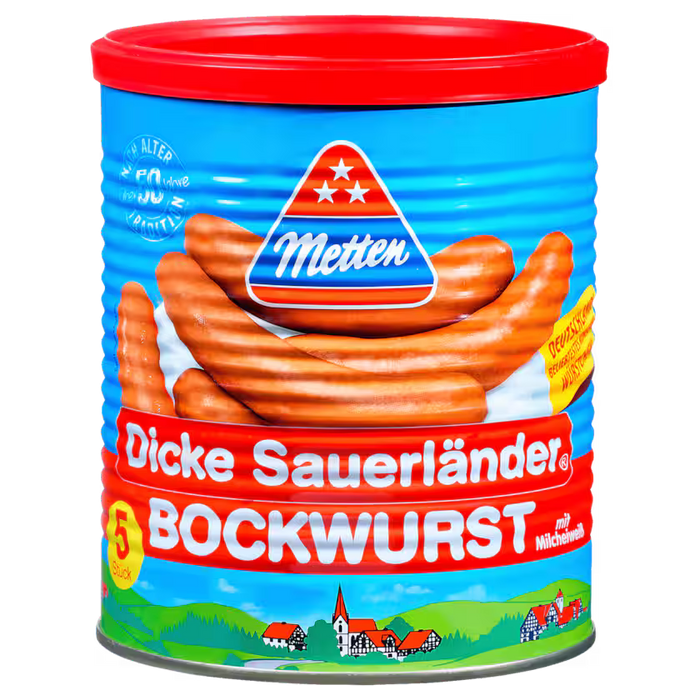 6x Metten Dicke Sauerländer Bockwurst 5x80g (2400g)