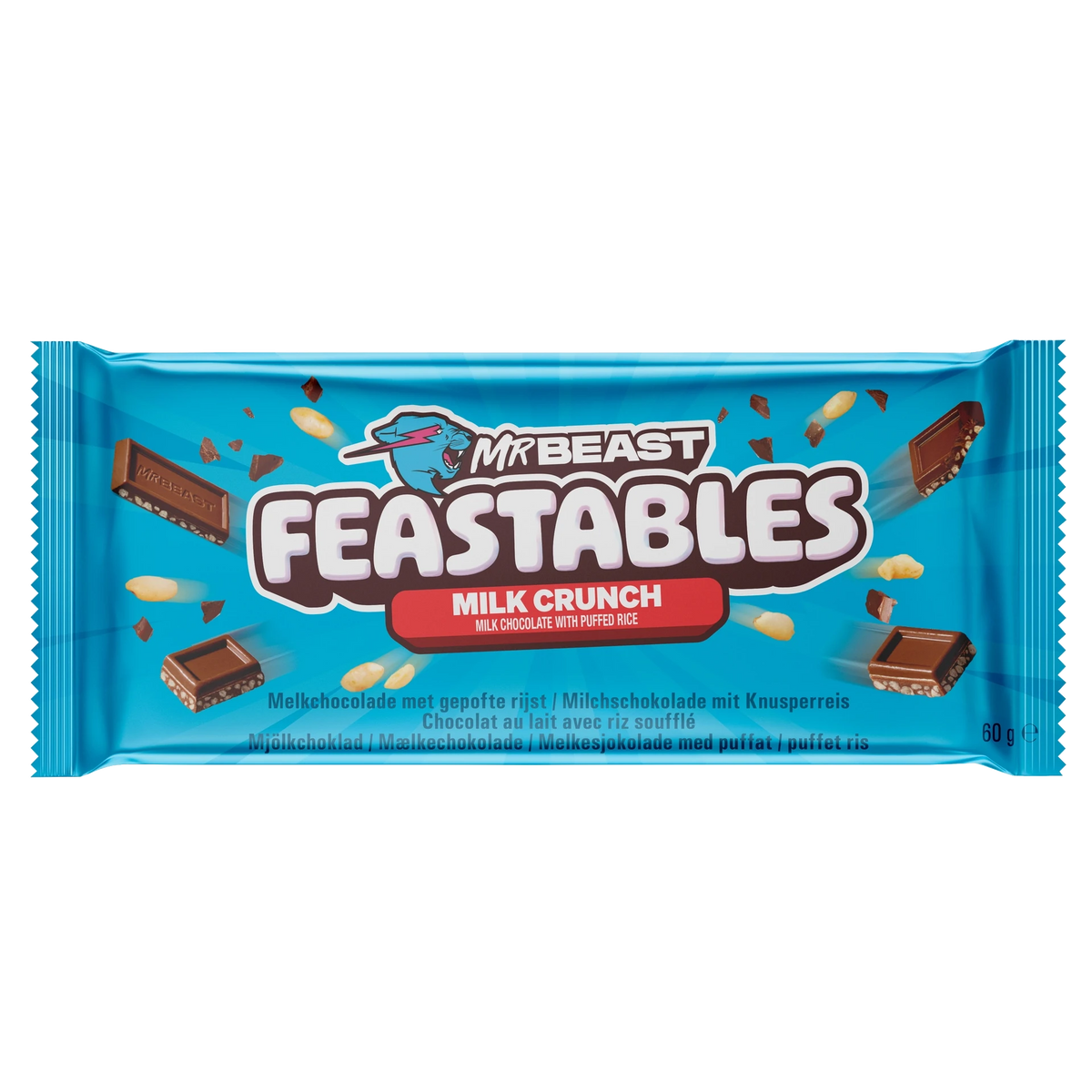 Feastables MrBeast Milk Crunch (60g) Neue Sorte!