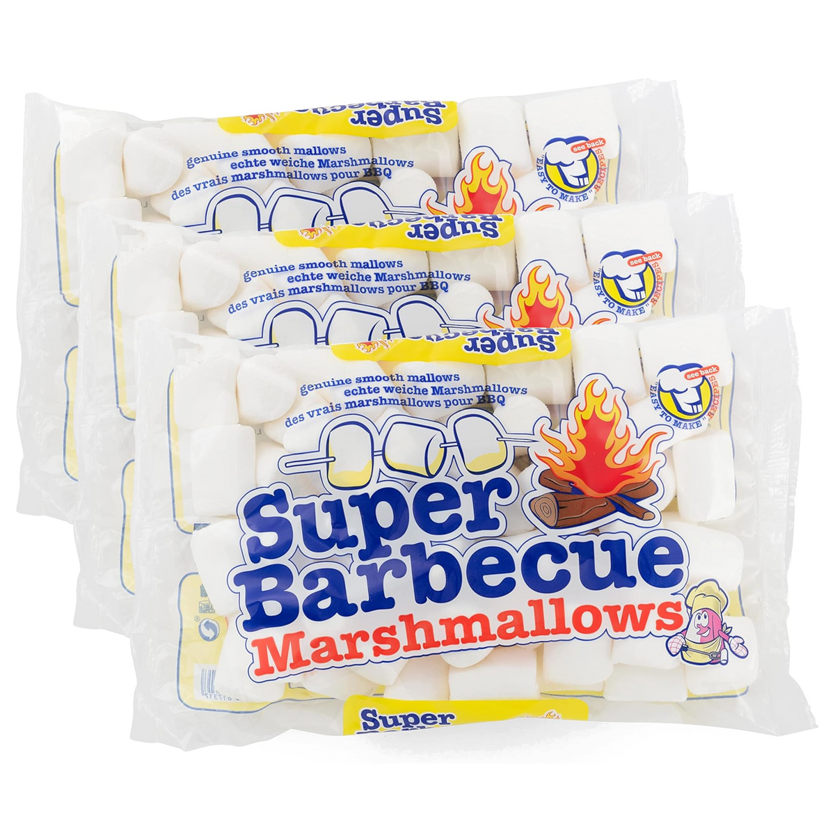 3x Mr.Mallo Super Barbecue Marshmallows 300g (3x300g)
