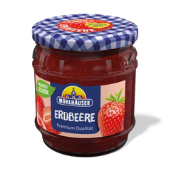 Mühlhäuser Erdbeerkonfitüre Extra 50% Frucht 450g