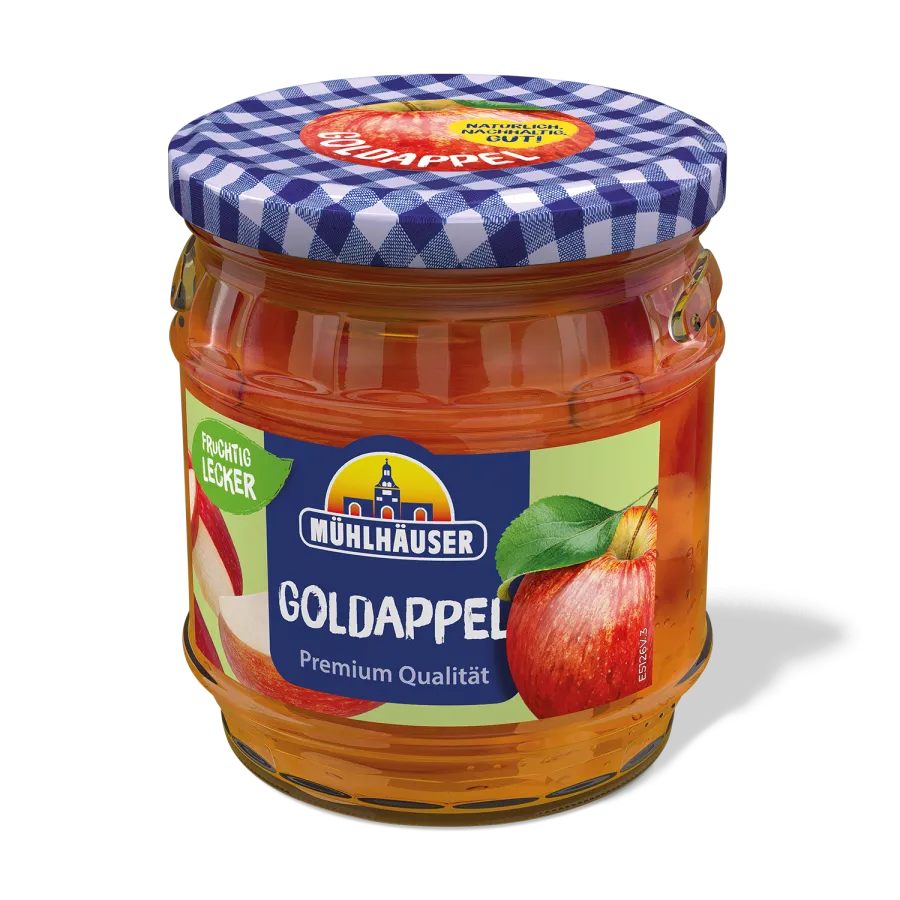 8x Mühlhäuser Gold-Appel Konfitüre Extra 450g (8x450g)