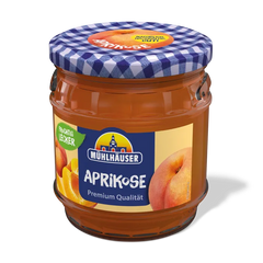 8x Mühlhäuser Aprikose Konfitüre Extra 50% Frucht 450g (8x450g)