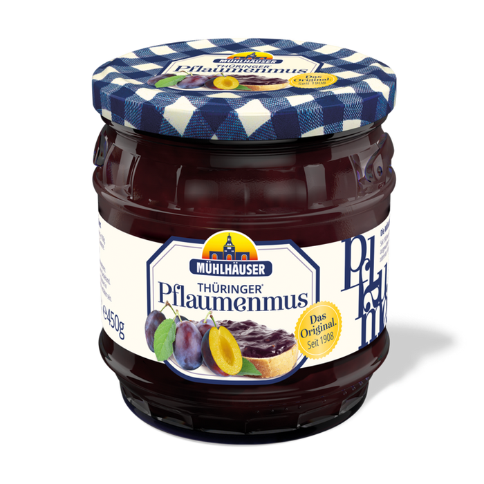 Mühlhäuser Thüringer Pflaumenmus pastös Original 450g