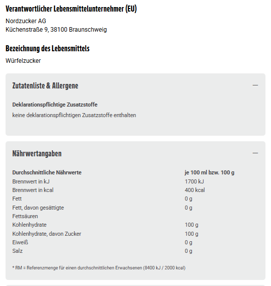 7x Sweet Family Nordzucker Würfelraffinade 1kg (7x1kg)