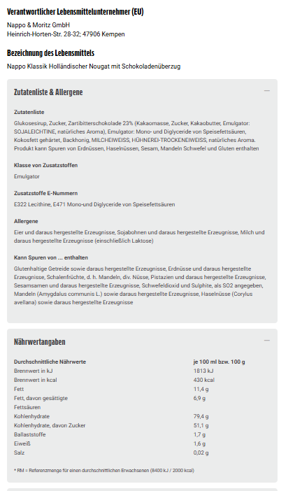 Nappo Klassiker Spitztüte 150g