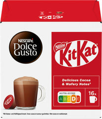 Nescafe Dolce Gusto KitKat Kapseln mit Kakao und Waffelgeschmack 256g