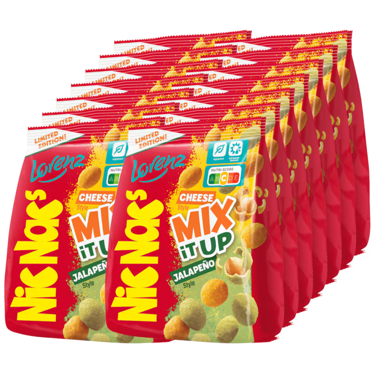 14x Nic Nac's Mix it up Cheese & Jalapeno 110g (14x110g)