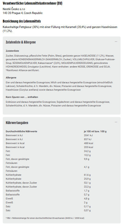 NESTLÉ NUTS Schokoriegel 24er Pack (24x42g)