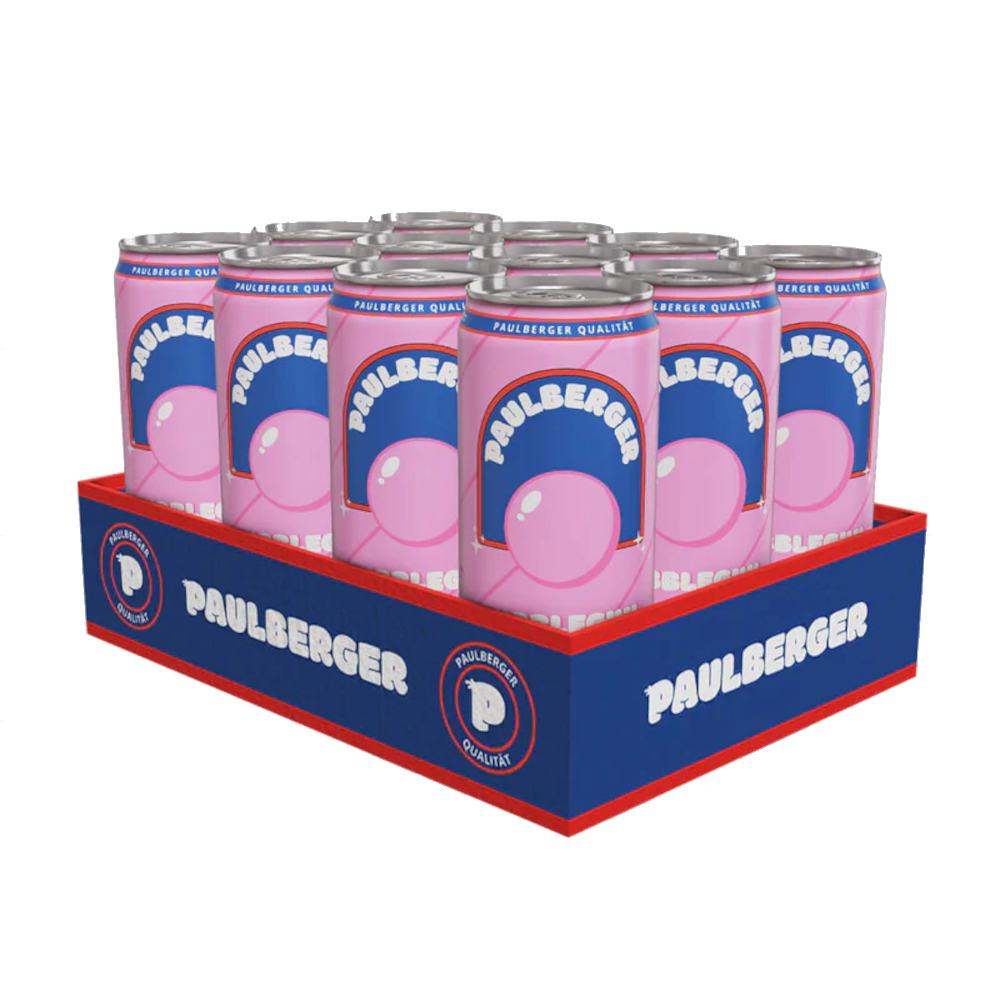 12x Paulberger Limo Bubblegum 12x330ml Einweg Dose DPG