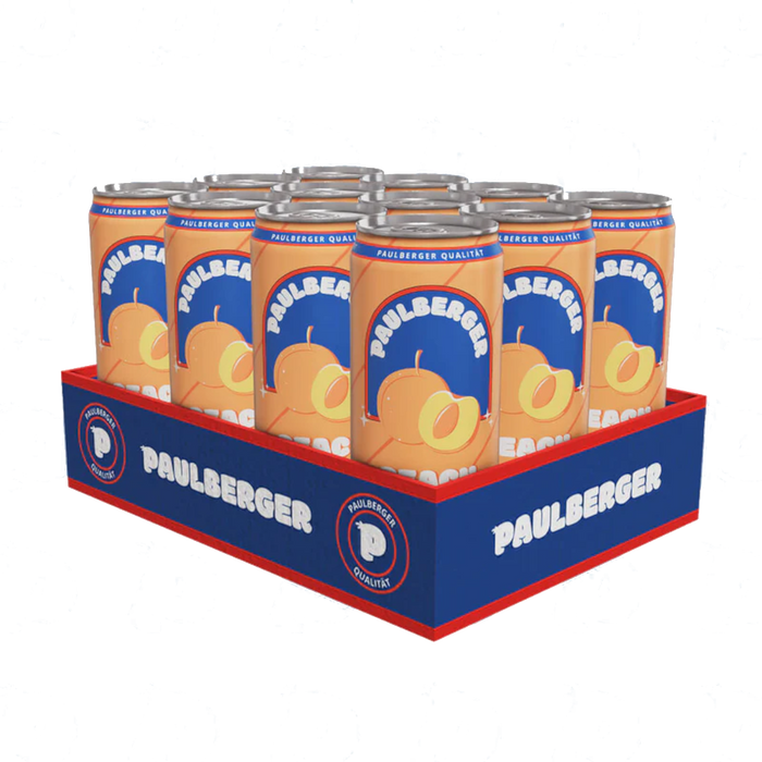 12x Paulberger Limo Peach 12x330ml Einweg Dose DPG