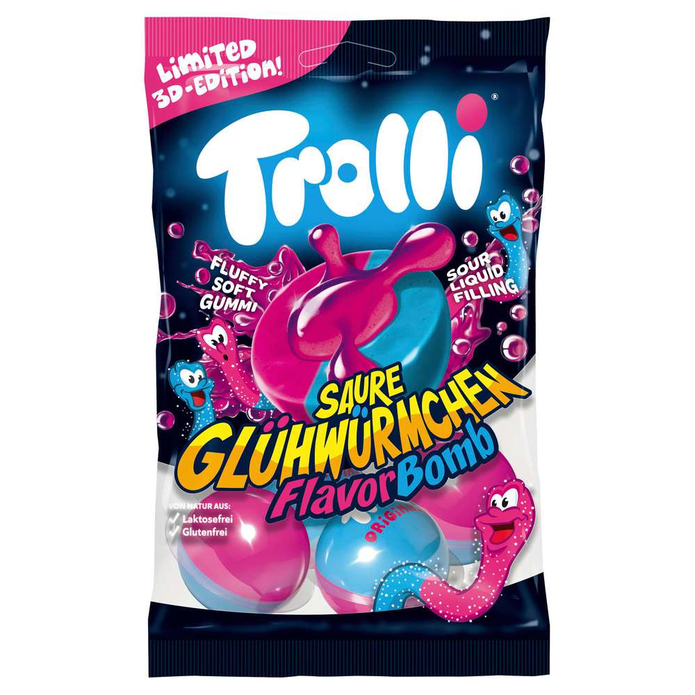 Trolli Flavor Bomb Saure Glühwürmchen 75g