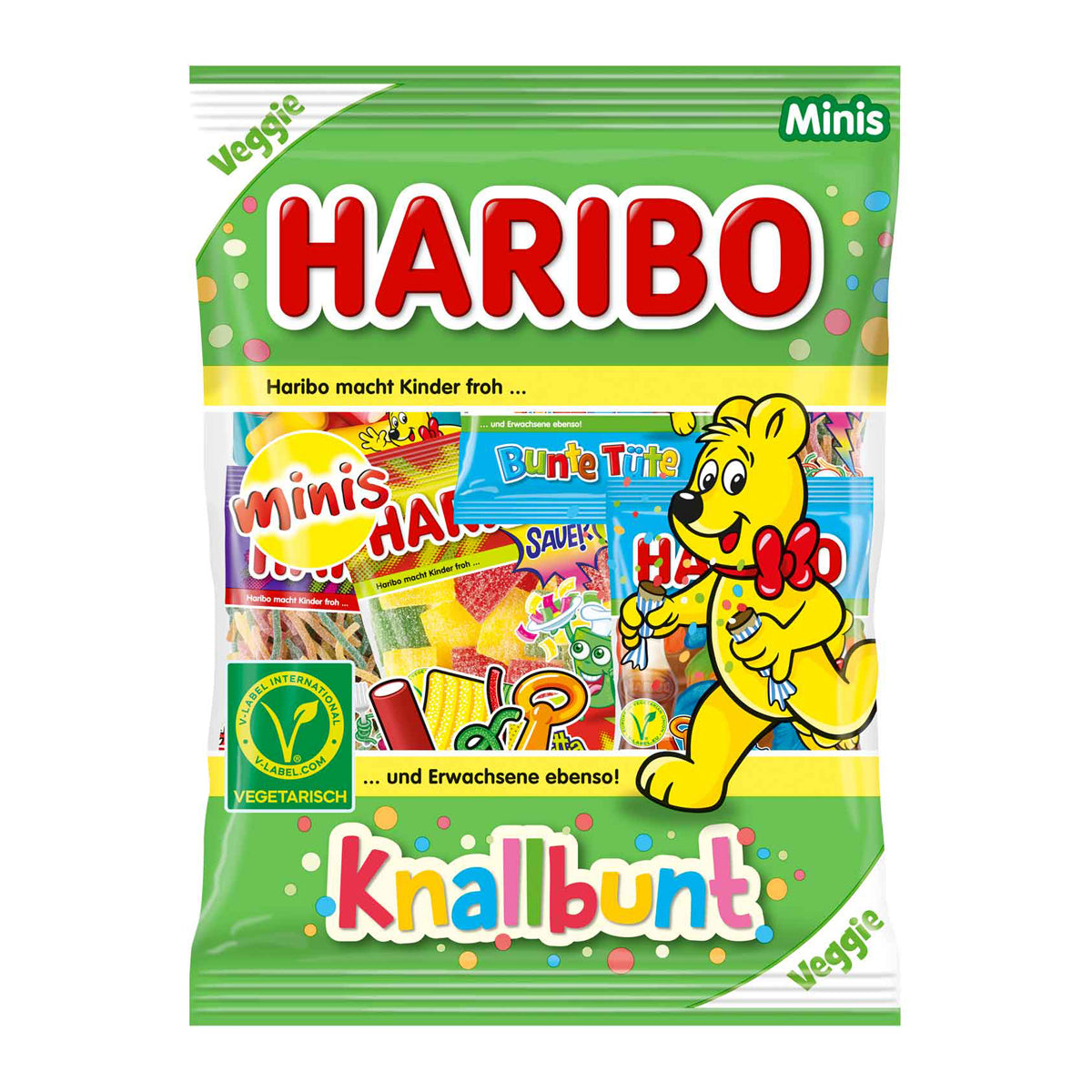 Haribo Knallbunt Minis Fruchtgummis 230g