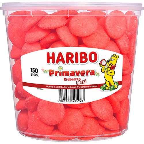 Haribo Primavera Erdbeere 150Stück 1050g
