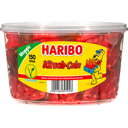 Haribo Kirsch Cola 150Stück 1350g