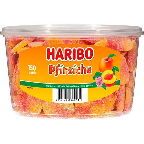 Haribo Pfirsiche 150Stück 1350g