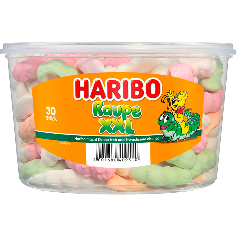 Haribo Raupe XXL 30Stück 960g