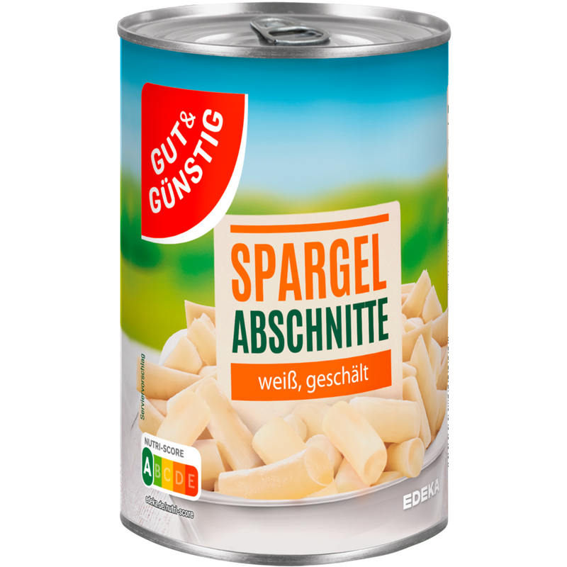 Gut&Günstig Spargelabschnitte ohne Köpfe 420g