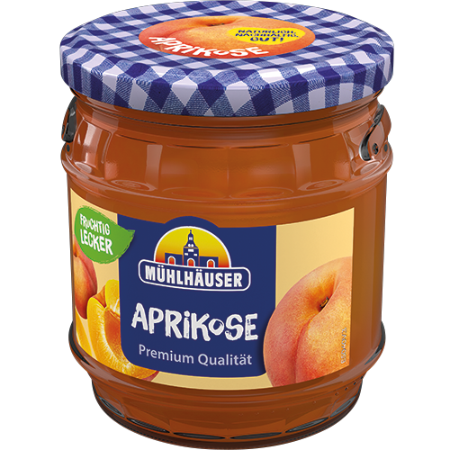 Mühlhäuser Aprikose Konfitüre Extra 50% Frucht 450g