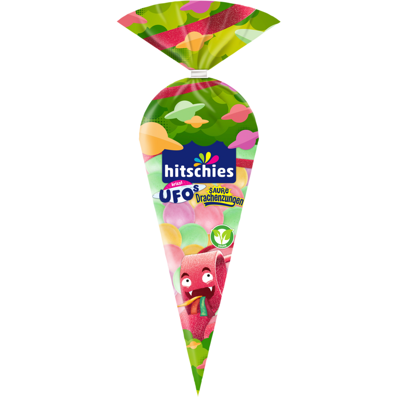 Hitschies Brizzl Ufos Saure Drachenzungen 75g