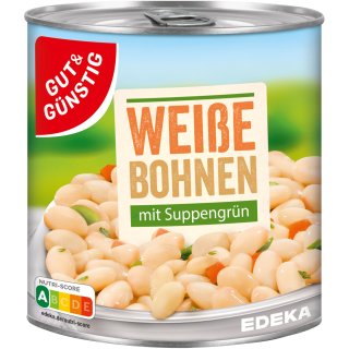 Gut&Günstig Weisse Bohnen mit Suppengrün 800g