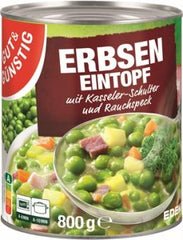 Gut&Günstig Erbseneintopf mit Kasseler & Rauchspeck 800g