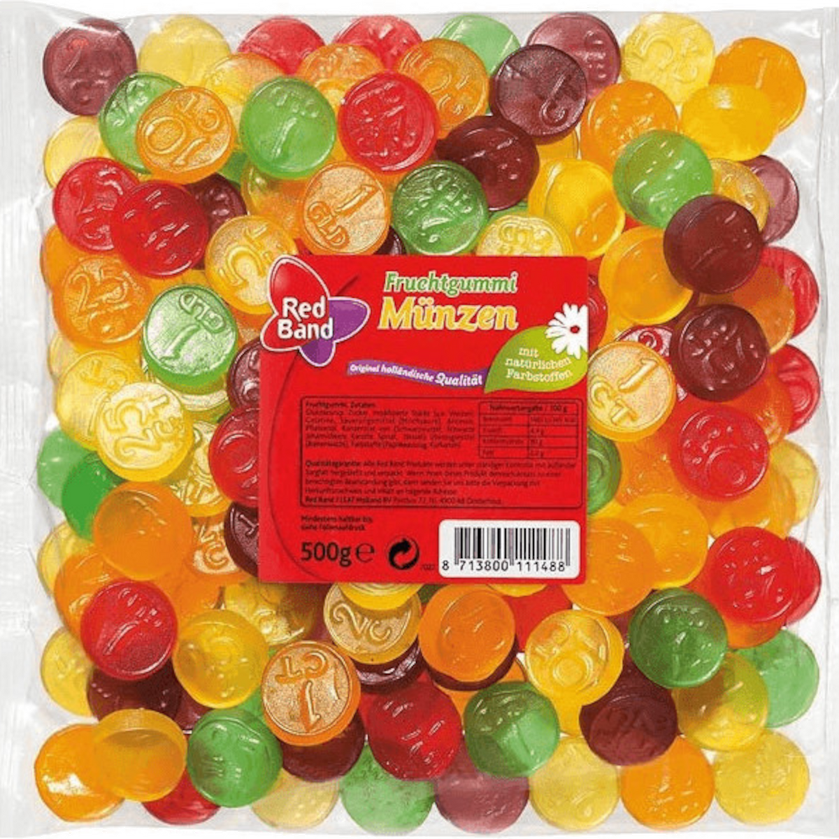 Red Band Fruchtgummi Münzen 500g