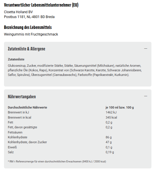 Red Band Fruchtgummi Schnuller 500g