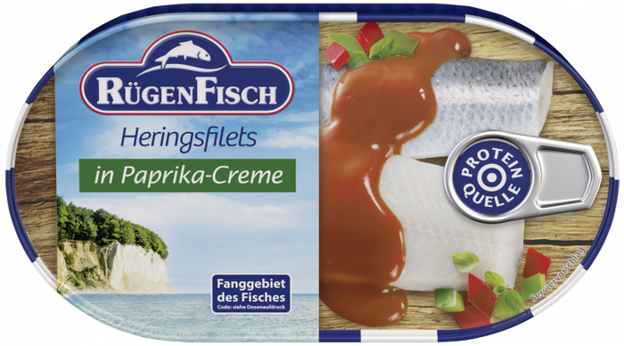 Rügen Fisch Heringsfilets in Paprika-Creme 200g