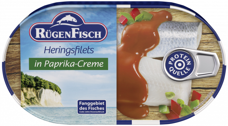 Rügen Fisch Heringsfilets in Paprika-Creme 200g