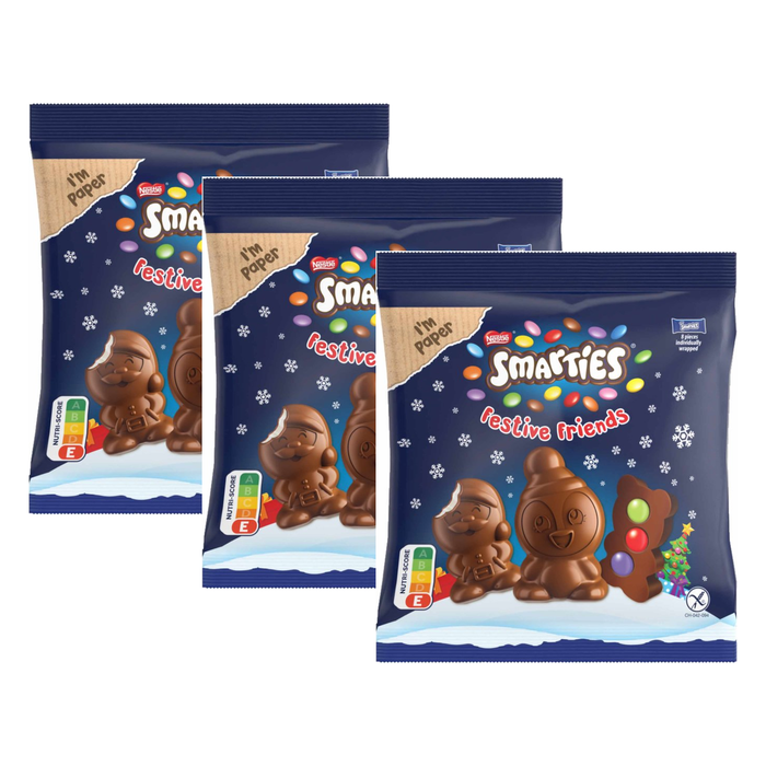 Smarties Festive Friends Weihnachten – 3 x 65 g (195 g)