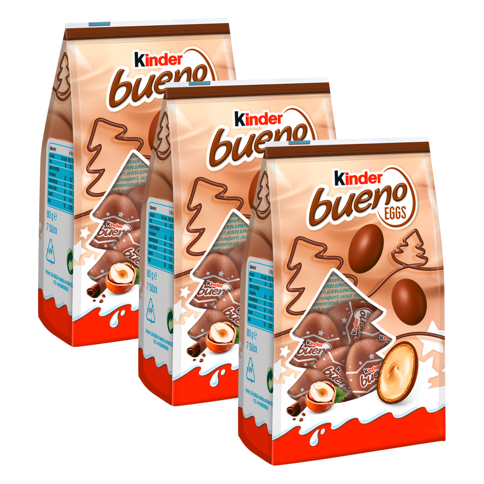 Ferrero Kinder Bueno Eggs – 3 x 80 g (240 g)