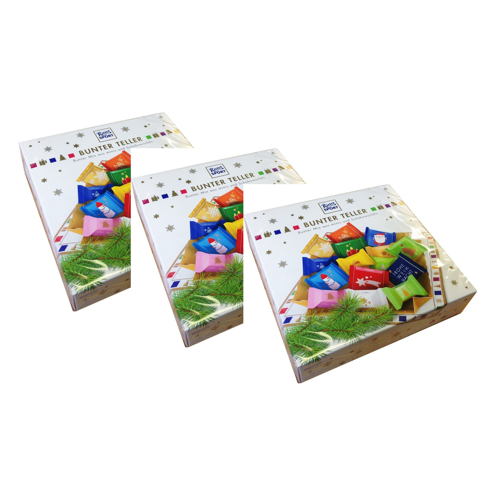 Ritter Sport Bunter Teller – 3 x 230 g (690 g)