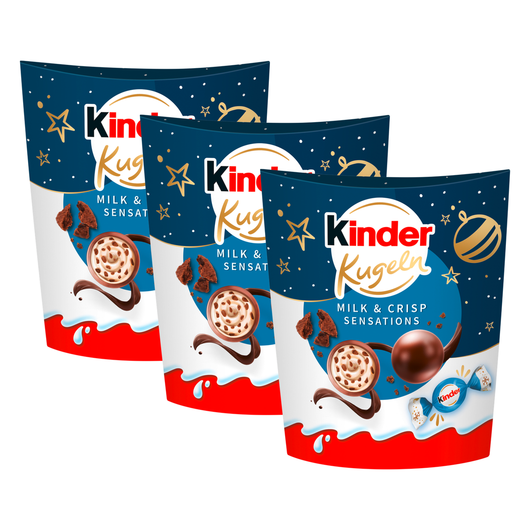 Kinder Kugeln Milk & Crispy Bits Sensation – 3 x 90 g (270 g)