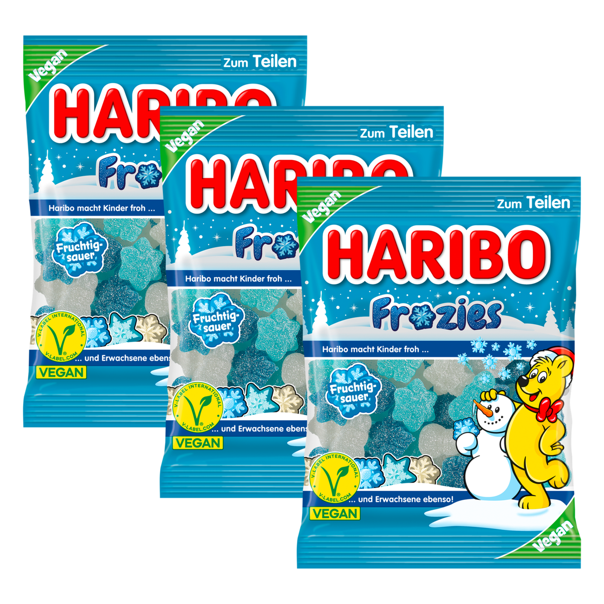 Haribo Frozies – 3 x 200 g (600 g)
