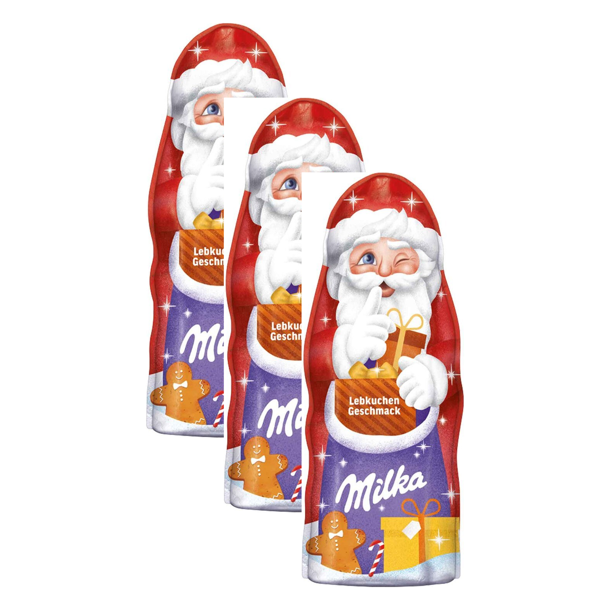 Milka Weihnachtsmann Lebkuchen – 3 x 95 g (285 g)
